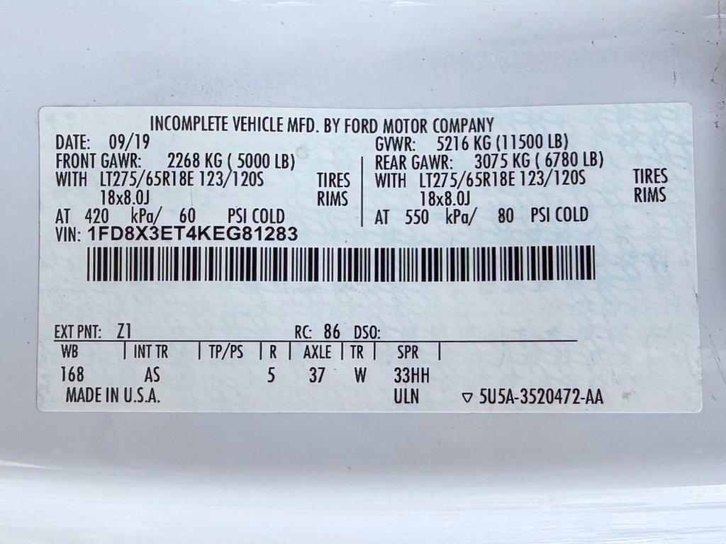 Certified 2019 Ford F350 XL w/ XL Value Package RWD image 30