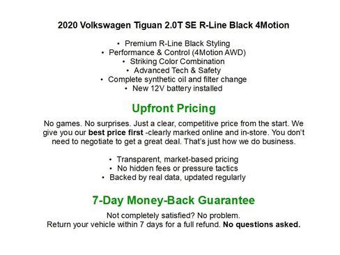 Used 2020 Volkswagen Tiguan SE R-Line AWD/4WD image 2