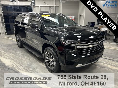 Used 2021 Chevrolet Suburban LT w/ Rear Media and Nav Package image 1