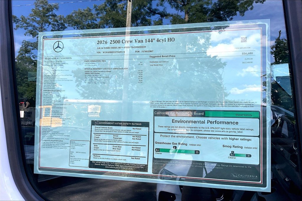 New 2026 Mercedes-Benz Sprinter 2500 image 13
