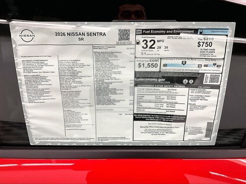 New 2026 Nissan Sentra SR w/ SR Premium Package FWD image 39