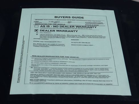 Used 2023 Ford F150 Lariat w/ Equipment Group 502A High RWD image 65