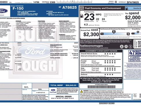 Used 2025 Ford F150 XLT w/ Equipment Group 301A Standard image 3