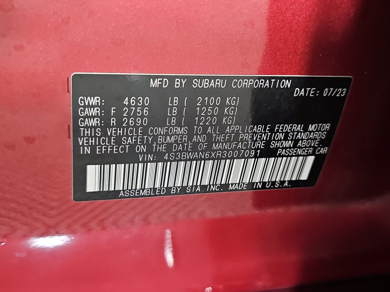 Used 2024 Subaru Legacy Limited AWD/4WD image 31