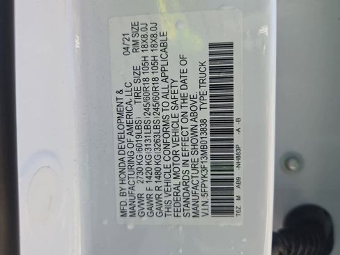 Used 2021 Honda Ridgeline Sport image 32