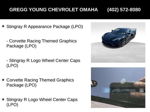 Used 2023 Chevrolet Corvette Stingray Premium Conv w/ Z51 Performance Package RWD image 8