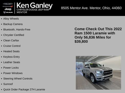 Used 2022 RAM 1500 Laramie w/ Sport Appearance Package image 5