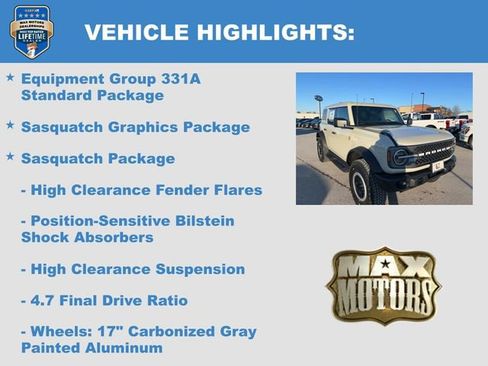 New 2025 Ford Bronco Badlands w/ Sasquatch Package AWD/4WD image 6