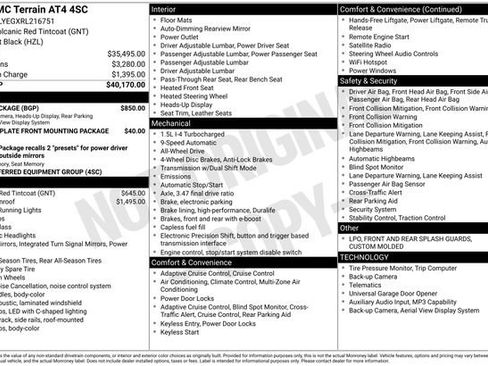 Used 2024 GMC Terrain AT4 w/ Tech Package AWD/4WD image 18