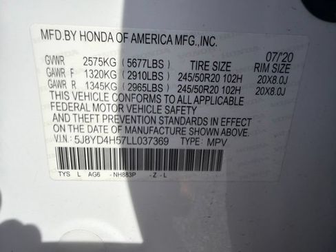 Used 2020 Acura MDX SH-AWD w/ Technology Package image 33