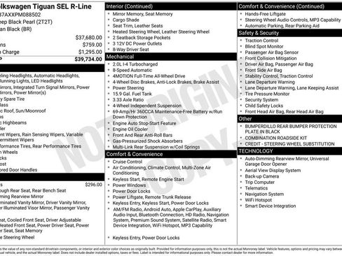 Used 2023 Volkswagen Tiguan SEL R-Line AWD/4WD image 5