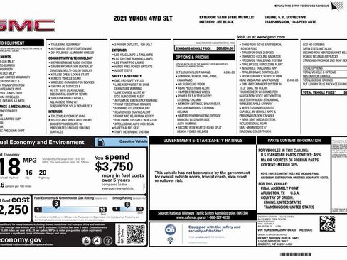 Used 2021 GMC Yukon SLT w/ SLT Luxury Plus Package image 4