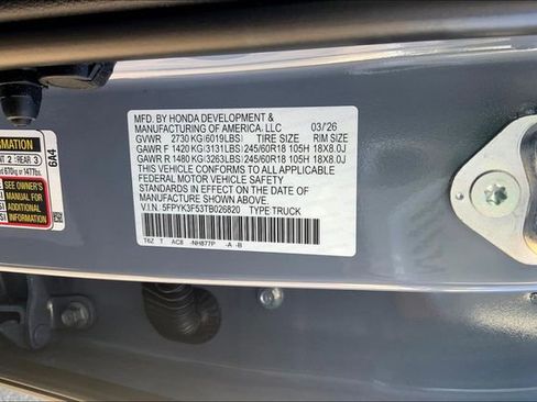 New 2026 Honda Ridgeline RTL image 13