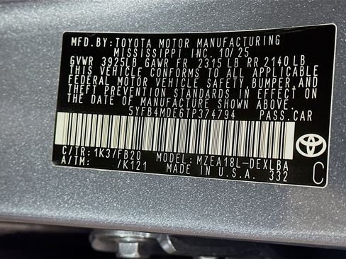 Used 2026 Toyota Corolla LE image 12