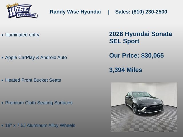 New 2026 Hyundai Sonata SEL AWD/4WD image 15