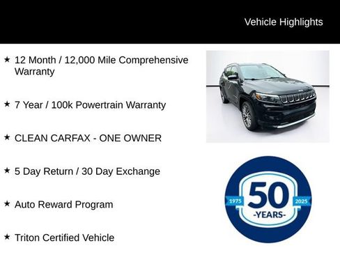 Used 2022 Jeep Compass Limited w/ Elite Group AWD/4WD image 12