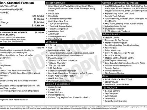Used 2024 Subaru Crosstrek 2.0i Premium image 36