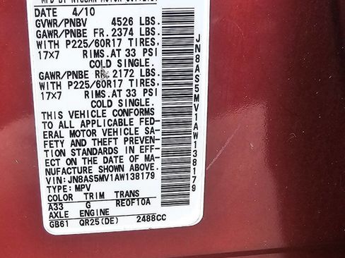 Used 2010 Nissan Rogue SL w/ Premium Pkg image 11