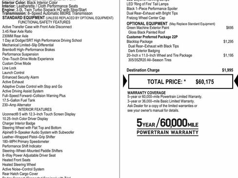 New 2026 Dodge Charger Scat Pack w/ Blacktop Package AWD/4WD image 2