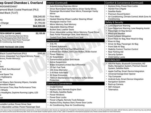 Used 2022 Jeep Grand Cherokee L Overland w/ Luxury Tech Group IV image 15