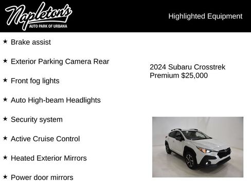 Used 2024 Subaru Crosstrek 2.0i Premium AWD/4WD image 16