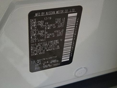 Used 2020 Nissan Armada Platinum w/ Captain's Chairs Package image 34