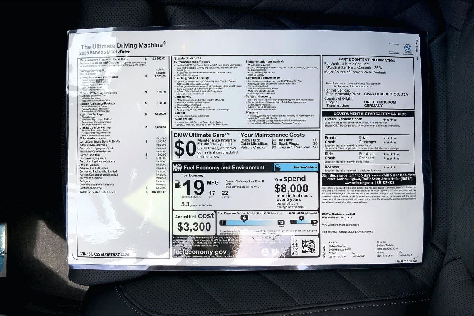 Used 2026 BMW X5 M60i AWD/4WD image 19