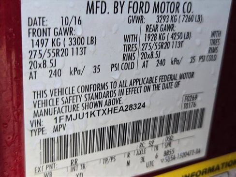 Used 2017 Ford Expedition Limited w/ Equipment Group 301A RWD image 23