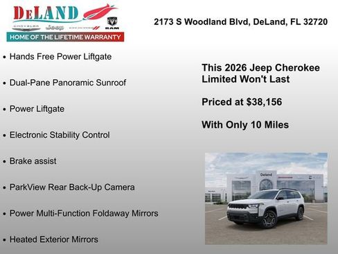 New 2026 Jeep Cherokee Limited AWD/4WD image 33