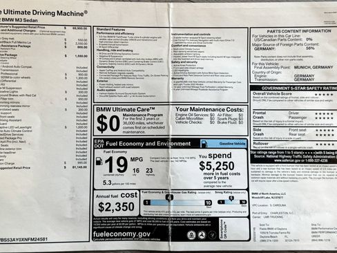Used 2022 BMW M3 Sedan image 4