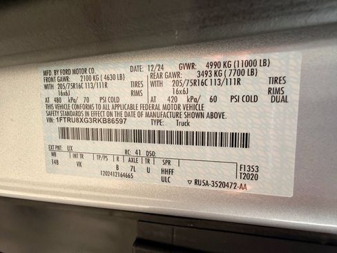 Used 2024 Ford Transit 350 148 High Roof Extended DRW RWD image 51