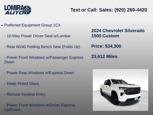 Used 2024 Chevrolet Silverado 1500 Custom w/ Rally Edition AWD/4WD image 8