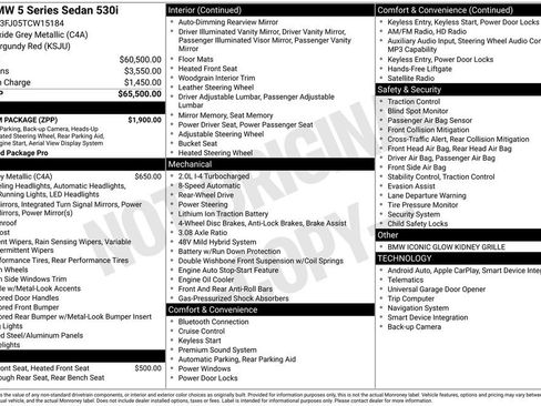 New 2026 BMW 530i w/ Premium Package RWD image 30