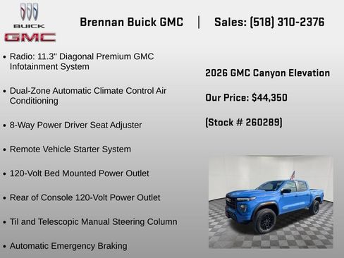 New 2026 GMC Canyon Elevation w/ Convenience Package AWD/4WD image 24