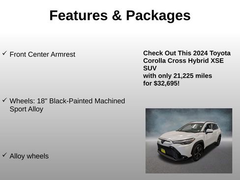 Used 2024 Toyota Corolla Cross AWD Hybrid w/ Convenience Package image 8