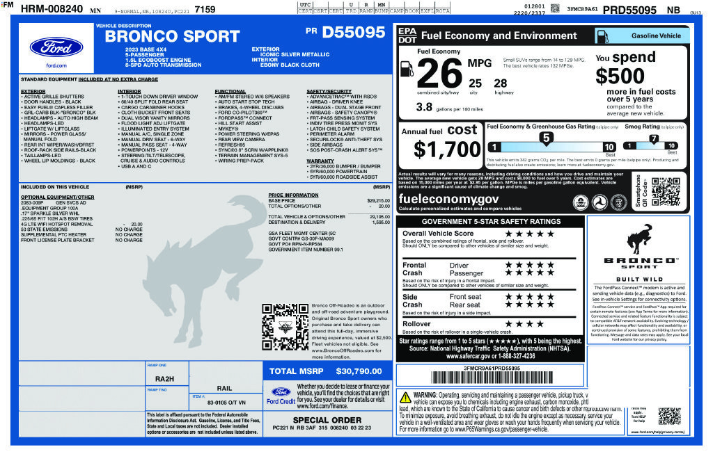 Used 2023 Ford Bronco Sport AWD/4WD image 39