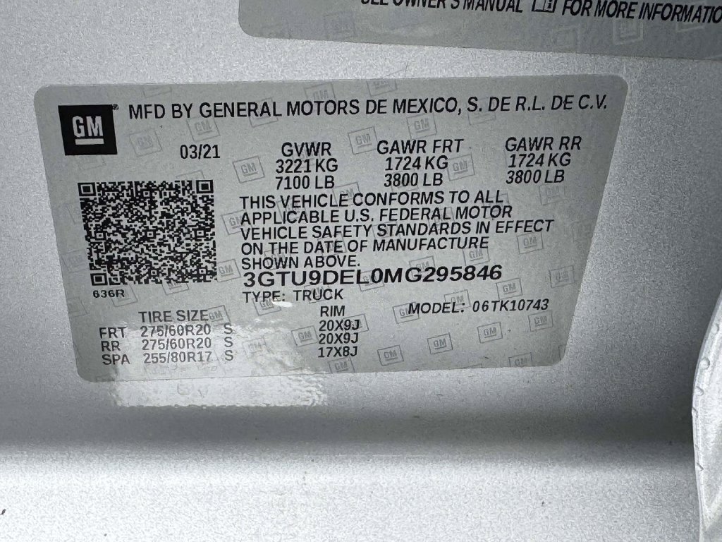 Used 2021 GMC Sierra 1500 SLT w/ Technology Package AWD/4WD image 30