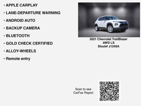 Used 2021 Chevrolet TrailBlazer LS AWD/4WD image 7