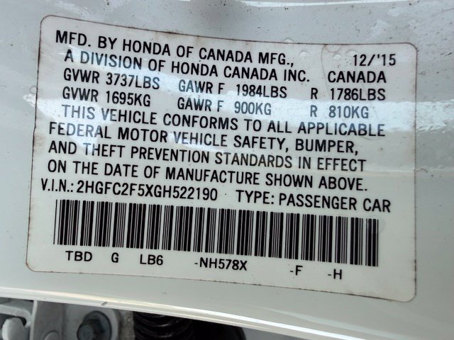 Used 2016 Honda Civic LX image 14