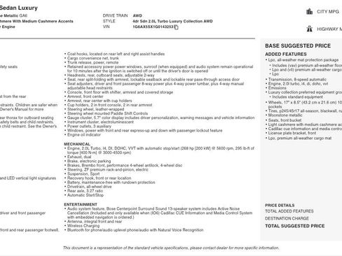 Used 2016 Cadillac CTS Luxury image 2