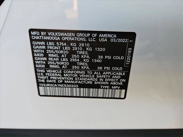 Used 2022 Volkswagen Atlas SE FWD image 24