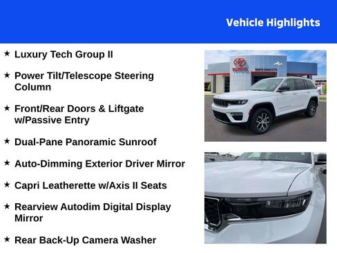 Used 2024 Jeep Grand Cherokee Limited w/ Luxury Tech Group II AWD/4WD image 4