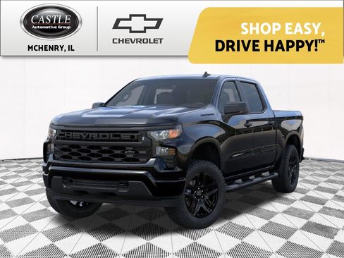 New 2026 Chevrolet Silverado 1500 Custom w/ Turbomax Blackout Package AWD/4WD image 1