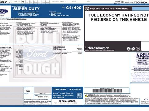 New 2026 Ford F450 XL w/ XL Chrome Package RWD image 2