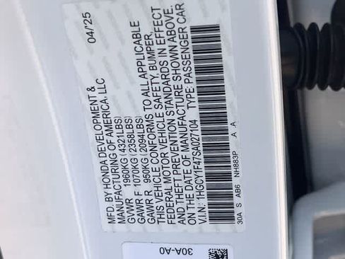 Certified 2025 Honda Accord SE image 22