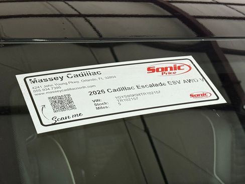 New 2026 Cadillac Escalade ESV V w/ LPO, ONYX Package image 66