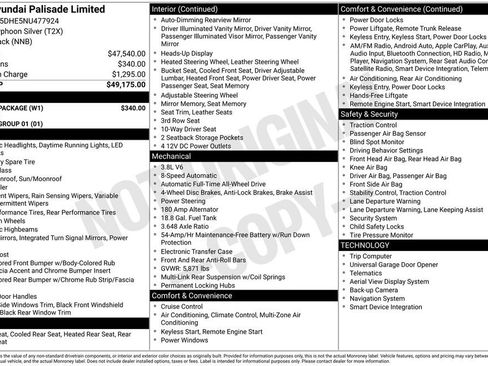 Certified 2022 Hyundai Palisade Limited w/ Winter Package AWD/4WD image 30