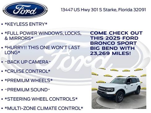 Certified 2025 Ford Bronco Sport Big Bend AWD/4WD image 12