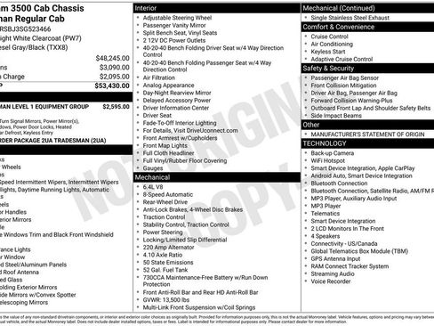 New 2025 RAM 3500 Tradesman RWD image 7