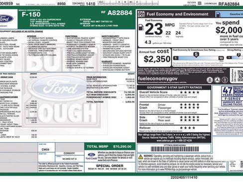 Used 2024 Ford F150 XLT w/ Equipment Group 303A High AWD/4WD image 5